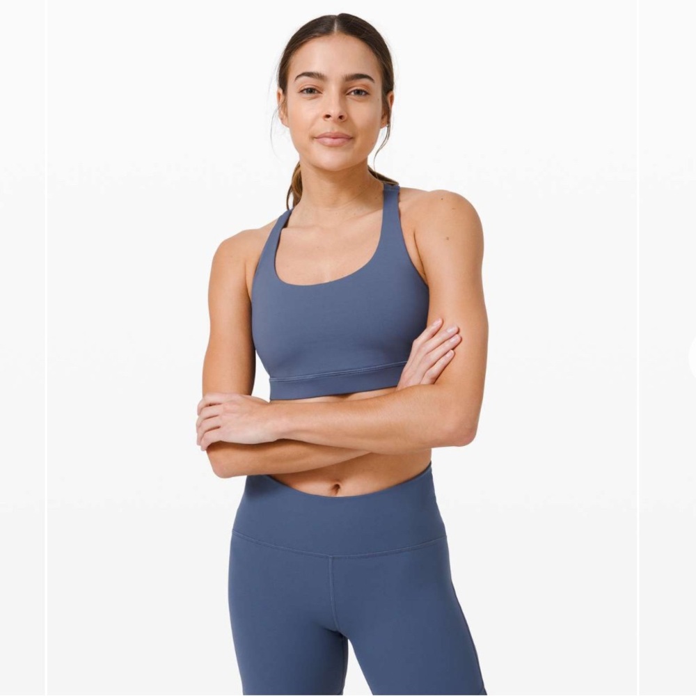 Lululemon ENERGY BRA MEDIUM SUPPORT, B-D CUP ink blue size 6